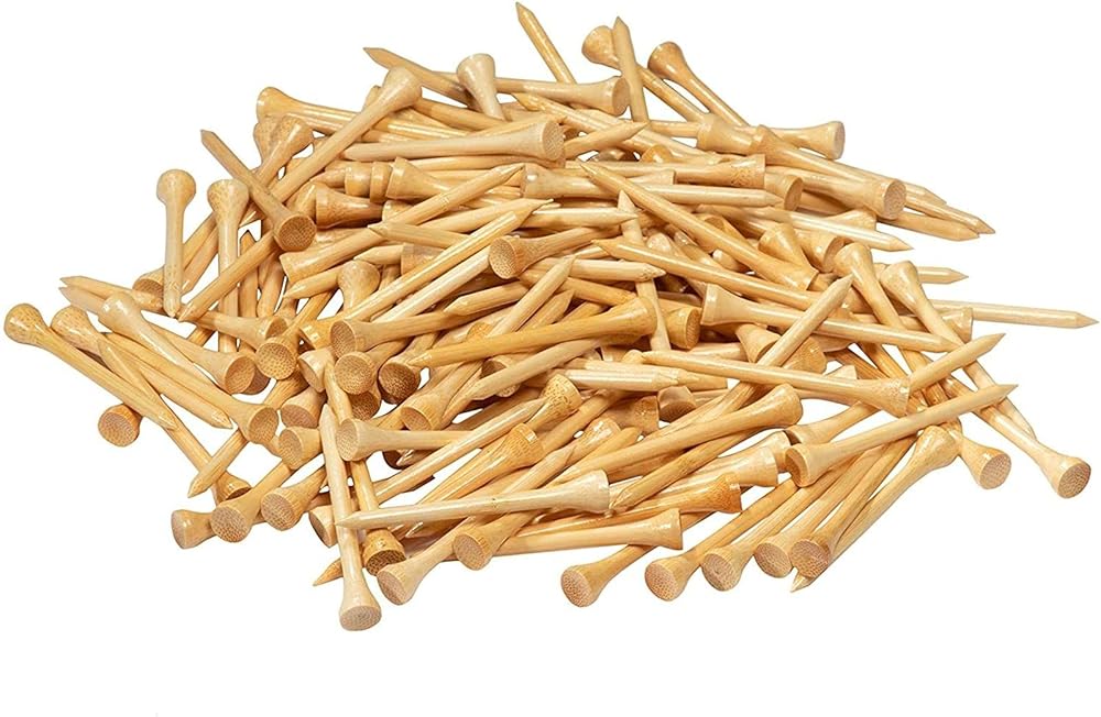 Juvale 300 Pack Bamboo Golf Tees