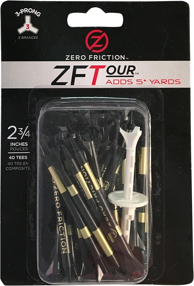 Zero Friction Tour 3-Prong Golf Tees
