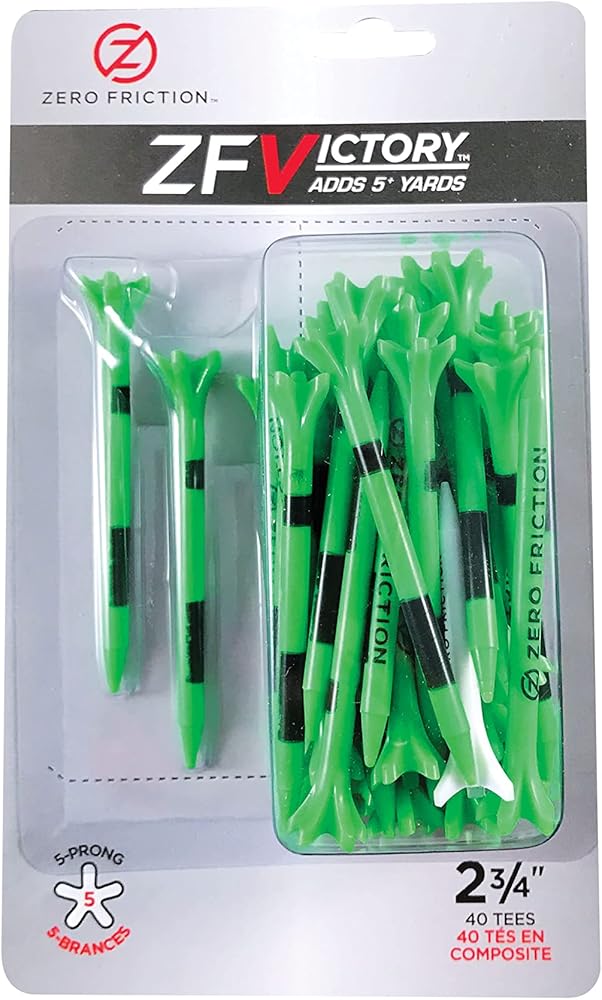 Zero Friction Victory 5-Prong Golf Tees